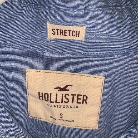 Hollister hombre blue button front shirt shacket size S - Picture 3 of 3